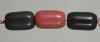 Three large barrel beads