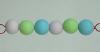 Tumbled bisque beads - Mixed- 6  (10mm)