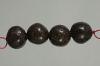 Glazed Chocolate Stoneware Rounds - 4
