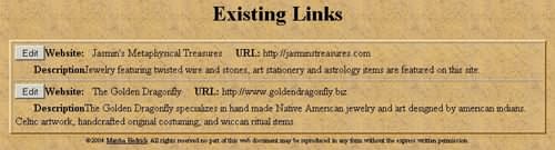 edit links